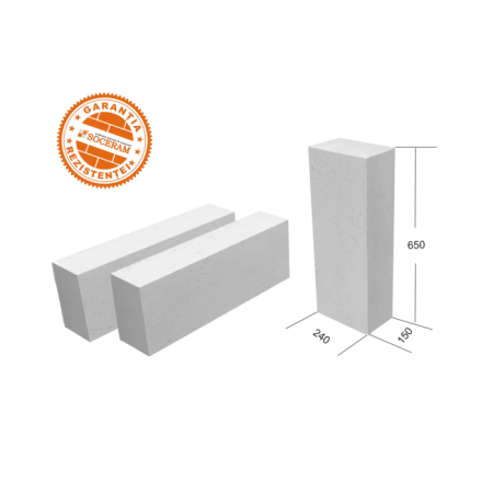BCA Soceram 15 x 24 x 65 cm, 2.34 mc/palet