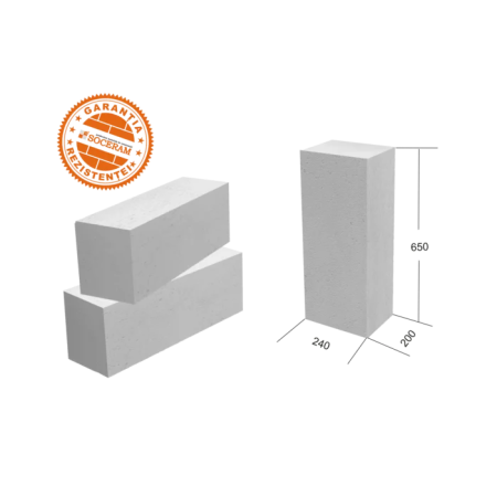 BCA Soceram 20 x 24 x 65 cm, 2.34 mc/palet