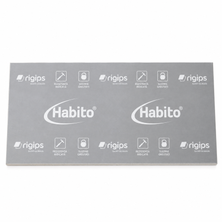 Placa gips-carton Rigips Habito, tip DFRI, 12.5 x 1200 x 2600 mm