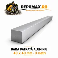 Bara patrata aluminiu 40 x 40 mm, 3 metri, EN AW-2007
