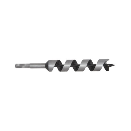 Burghiu spiralat lemn 18 x 460 mm, DIN 1052, coada hexagonala, EvoTools