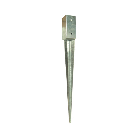 Camasuiala incastrata stalp lemn 71 x 71 x 750 mm, otel galvanizat, EvoTools