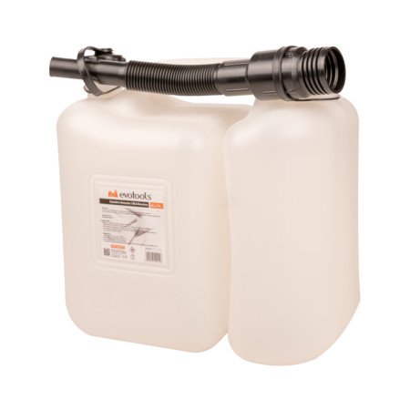 Canistra amestec ulei-benzina EvoTools 6 L / 3 L, cu palnie