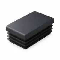 Capac negru pentru stalp de gard 30 x 20 mm