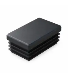 Capac negru pentru stalp de gard 60 x 40 mm
