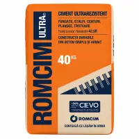Ciment Romcim Ultra 42,5 R, gri, 40 kg