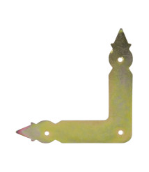 Coltar fereastra zincat galben 88 x 88 x 16 x 1 mm, simplu, EvoTools