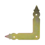 Coltar fereastra zincat galben 98 x 98 x 20 x 1 mm, ornament, EvoTools