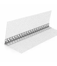 Coltar aluminiu cu plasa fibra de sticla 10 x 10 cm, lungime 2.5 m