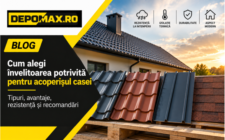 Tipuri de învelitori pentru acoperiș și criterii pentru alegerea materialului potrivit