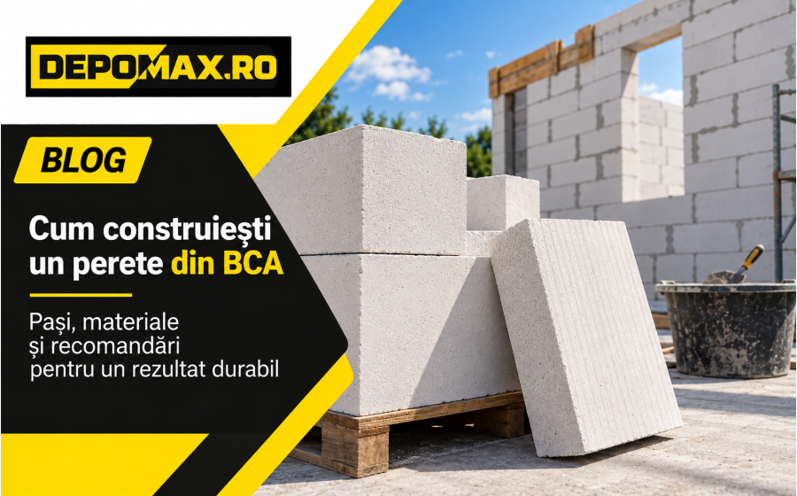 Construirea unui perete din BCA – blocuri, zidărie și materiale necesare