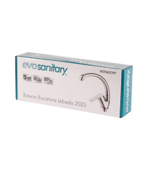 Baterie bucatarie lebada 2025 EvoSanitary, lungime 207 mm, inaltime utila 193 mm