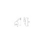 Baterie dus 2 capete fix/mobil montaj incastrat 5001, lungime 170 mm