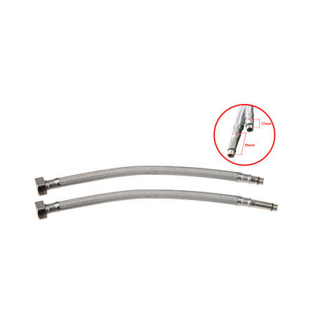 Racord flexibil baterie inox, 1/2-M10, 500 mm, stut 17 mm