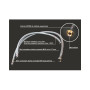 Racord flexibil baterie inox, 1/2-M10, 800 mm, stut 17 mm