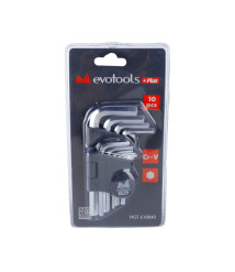 Set 10 chei imbus Cr-V EvoTools Plus, 1.5-10 mm