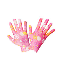 Manusi de gradina cu motiv floral, verzi, marimea 9 Manusi de gradina cu motiv floral, verzi, marimea 9