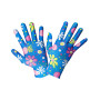 Manusi de gradina cu motiv floral, verzi, marimea 9