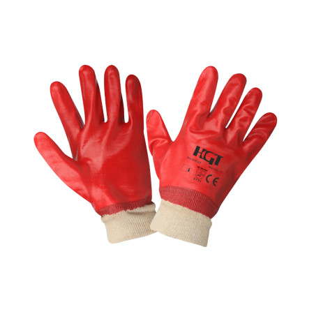 Manusi PVC cu manseta textila, marimea 10