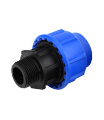 Adaptor PEHD cu filet exterior EvoSanitary, 63 mm x 2 inch