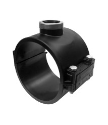 Colier de bransare PEHD/PVC cu bucsa metalica Italia, 125 mm x 1 inch