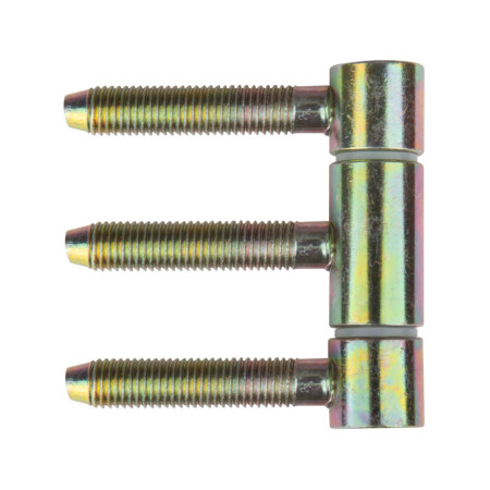 Balama cilindrica cu 3 tije, 16x60 mm, zincat galben, set 2 bucati