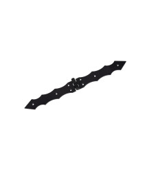 Balama decorativa neagra pentru poarta, 100x100x35x2.0 mm
