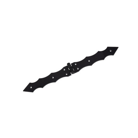 Balama decorativa neagra pentru poarta, 100x100x35x2.0 mm