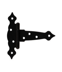 Balama decorativa neagra pentru poarta, 200x185x2.5 mm