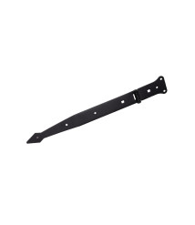Balama decorativa neagra pentru poarta, 200x80x50x2.5 mm