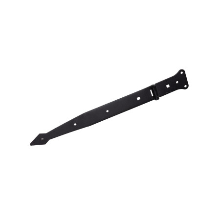 Balama decorativa neagra pentru poarta, 200x80x50x2.5 mm