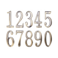 Cifra 6 metalica pentru usa, inaltime 100 mm