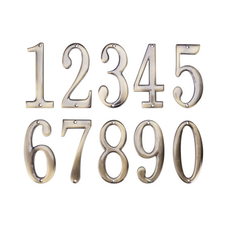 Cifra 7 metalica pentru usa, inaltime 100 mm