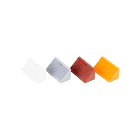 Coltar din plastic pentru imbinare mobilier, maro, set 25 bucati