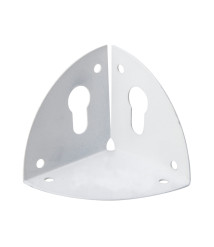 Coltar metalic pentru mobilier suspendat, 48x48x48x1 mm, maro, set 10 bucati