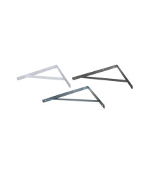 Consola metalica tip punte pentru rafturi, 300x200 mm, gri Consola metalica tip punte pentru rafturi, 300x200 mm, gri