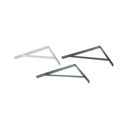 Consola metalica tip punte pentru rafturi, 300x200 mm, gri