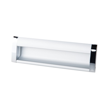 Maner pentru mobilier, distanta montaj 96 mm, crom satinat/crom