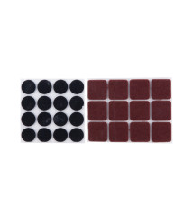Pastile autoadezive de protectie mobilier, patrate 28 mm, 12 bucati