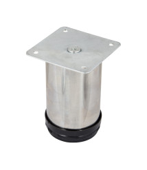 Picior de mobilier reglabil, inox, inaltime 100 mm, finisaj crom