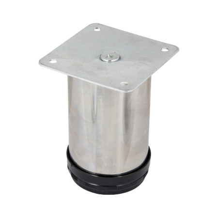 Picior de mobilier reglabil, inox, inaltime 100 mm, finisaj crom