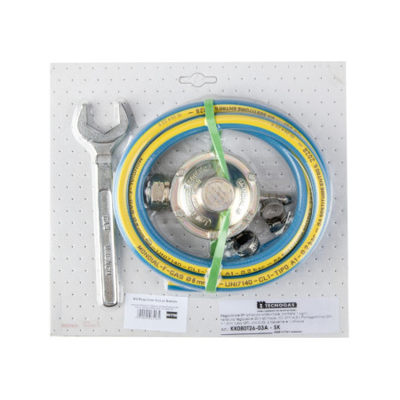 Kit regulator de gaz pentru butelie, lungime 1500 mm