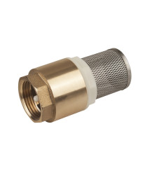 Sorb din alama cu supapa si filtru inox EvoSanitary, racord 1