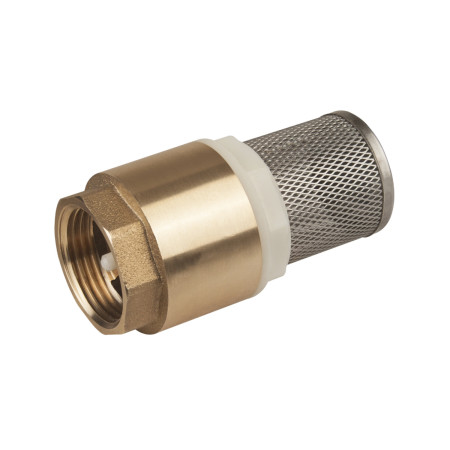 Sorb din alama cu supapa si filtru inox EvoSanitary, racord 1