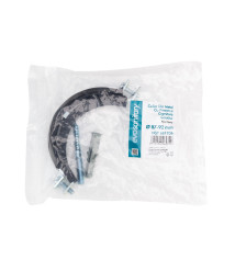 Colier metalic cu prezon si garnitura din cauciuc EvoSanitary, diametru 113-118 mm, DN 4 inch