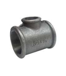 Teu negru redus 130 EvoSanitary, Di 2 inch, D 1/2 inch