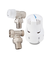 Set Robinet cu Termostat si Robinet Retur, diametru 1/2