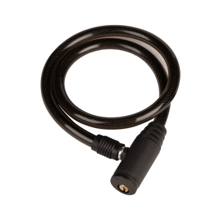Antifurt bicicleta EvoTools cu cablu de otel si PVC, 12 x 800 mm, 2 chei
