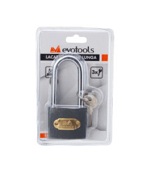 Lacat EvoTools cu corp din otel, 38 mm, 3 chei