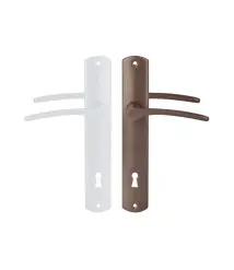 Manere pentru usa Ariadna cu sild, interax 90 mm, pentru cheie, maro, stanga